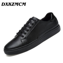 Load image into Gallery viewer, DXKZMCM Handmade Brand Genuine leather Men Casual Shoe,Soft leather Men Flats  Men Shoes Size 38-47