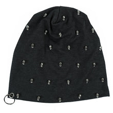 Load image into Gallery viewer, 2018 Hip Hop Beanies For Men Ring Skull Winter Fleece Hat Women Rock Punk Skullies Caps Slouchy Beanie Unisex Cotton Knitted Cap